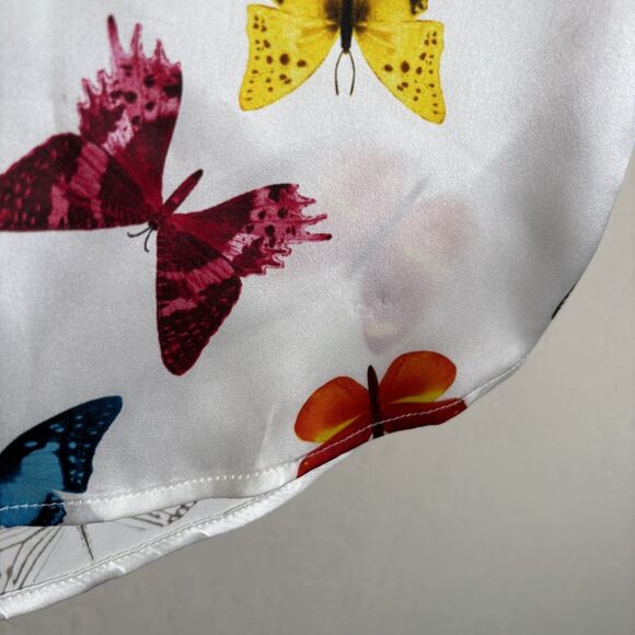 L'Agence Dani Butterfly Silk Blouse - Picture 6 of 10